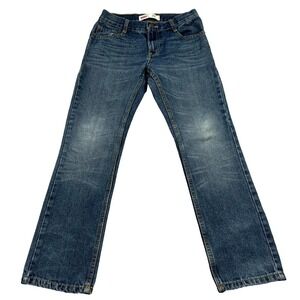 VTG Y2K Levis 511 Jeans Women 16 Blue Denim Slim Fit Straight Leg Whisker Fade